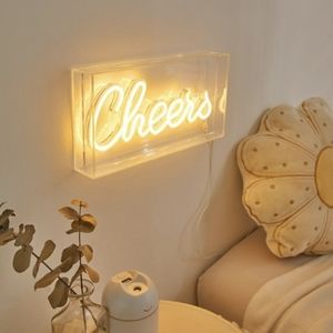 Cheers Neon Sign - wedding, home decor,  bar, photoshoot can stand alone or hang